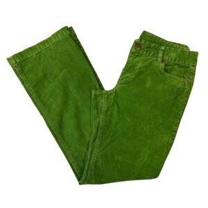 J Crew Favorite Fit Corduroy Pants Stretch Kelly Green Women 6R MidRise Retro
